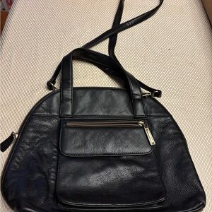 Giani Bernini Black Leather Shoulder Bag-super soft